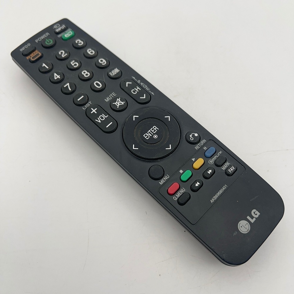 LG AKB69680401 TV Remote Control Black OEM Replacement